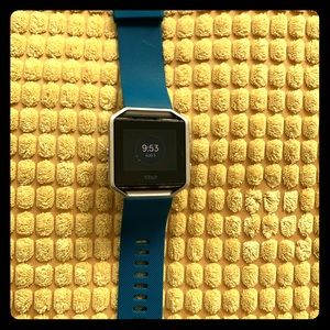 Fitbit Versa watch with accessories